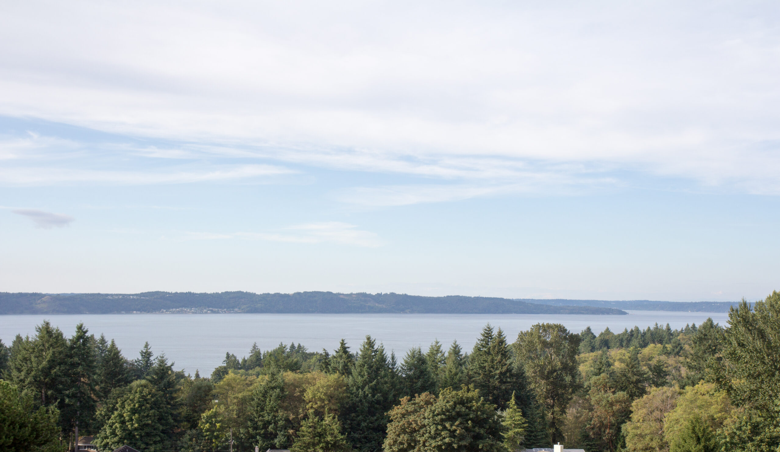 Aerial view of Harbor View Adult Family Home in Tacoma, WA